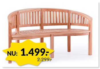 TEAK BANANB&AElig;NK - FEBRUARSALG